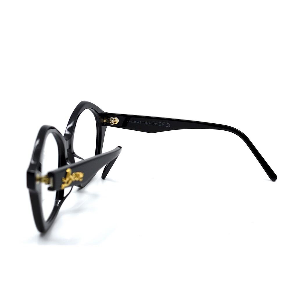 NEW LOEWE LW50053U 001 SHINY BLACK WOMEN'S EYEGLASSES FRAME - Picture 8 of 12